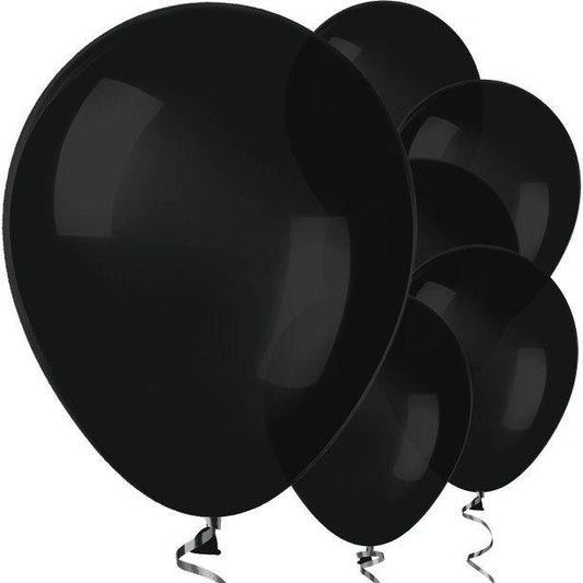Black Balloons - 12" Latex Balloons (50pk)