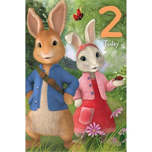Peter Rabbit Age 2 Activity Birthday Card