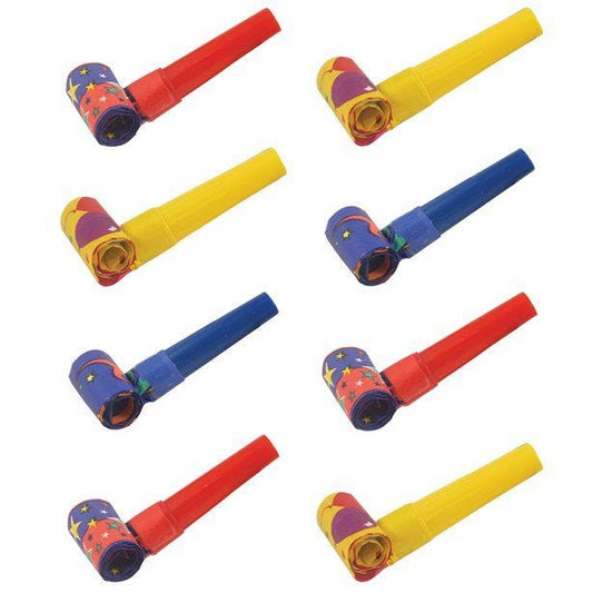 Jazzy Paper Party Blowers (8pk)