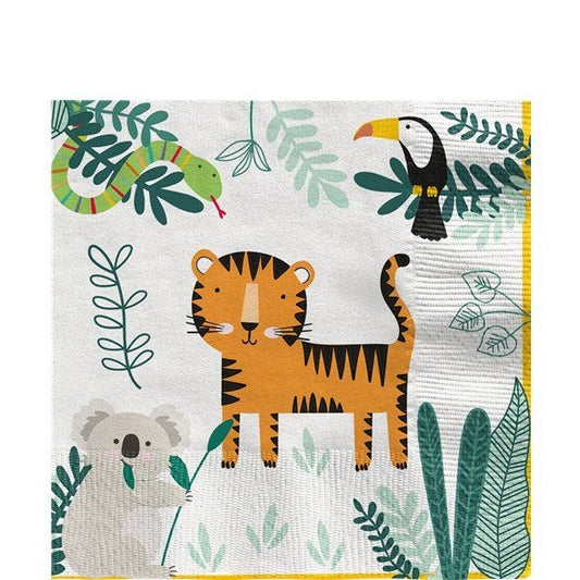 Get Wild Safari Paper Napkins - 33cm (16pk)