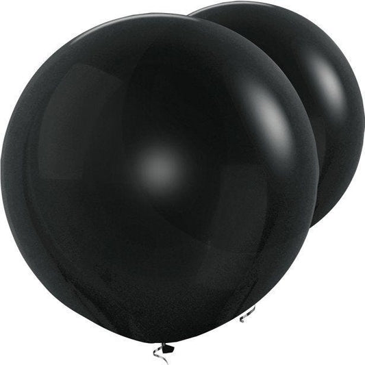 Black Giant Balloons - 36" Latex (2pk)