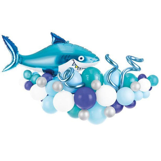 Shark Balloon Arch Garland - 42 Balloons