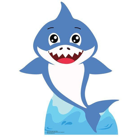 Blue Baby Shark Cardboard Cutout - 93cm x 72cm