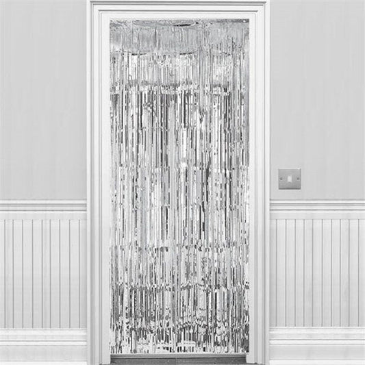 Silver Foil Door Curtain - 2.4m x 92cm