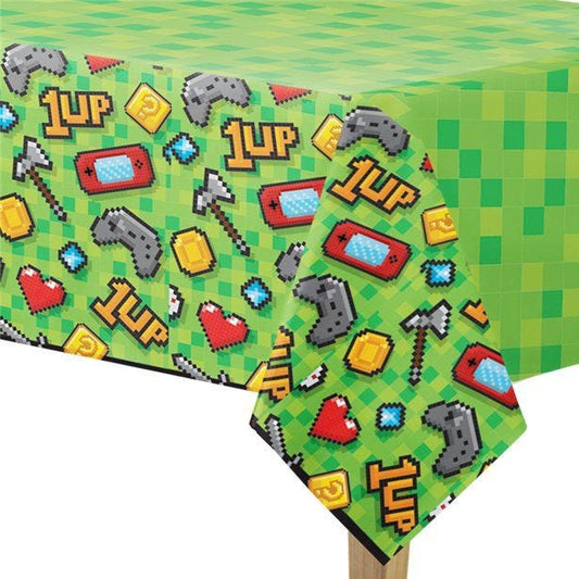 Game On Plastic Table Cover - 1.37m x 2.59m