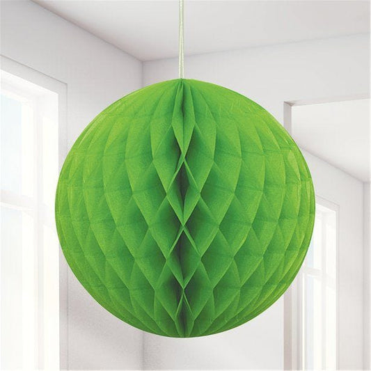Lime Green Honeycomb Ball Decoration - 20cm