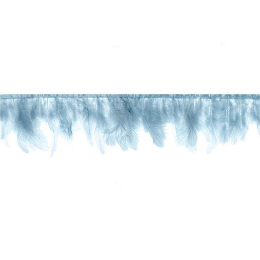 Misty Blue Feather Garland - 1m