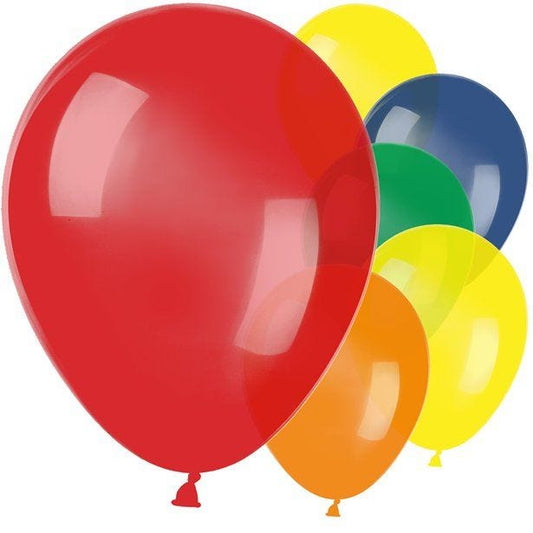 Assorted Colour Metallic Latex Balloons - 11" (10pk)