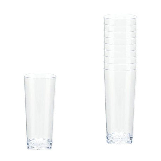Clear Plastic Mini Cordial Glasses - 56ml (10pk)