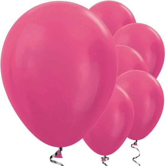 Fuchsia Metallic Balloons - 12" Latex Balloons (50pk)