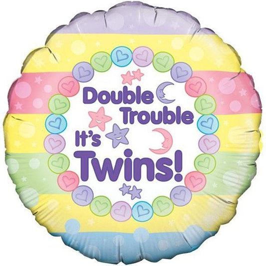 Twins Double Trouble Foil Balloon - 18"