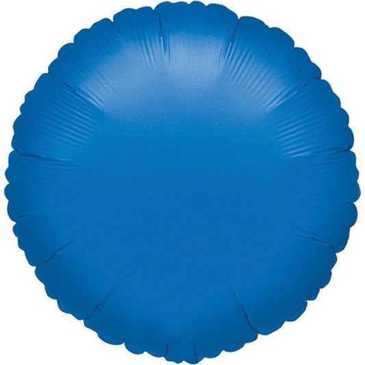 Blue Round Balloon - 18'' Foil - unpackaged