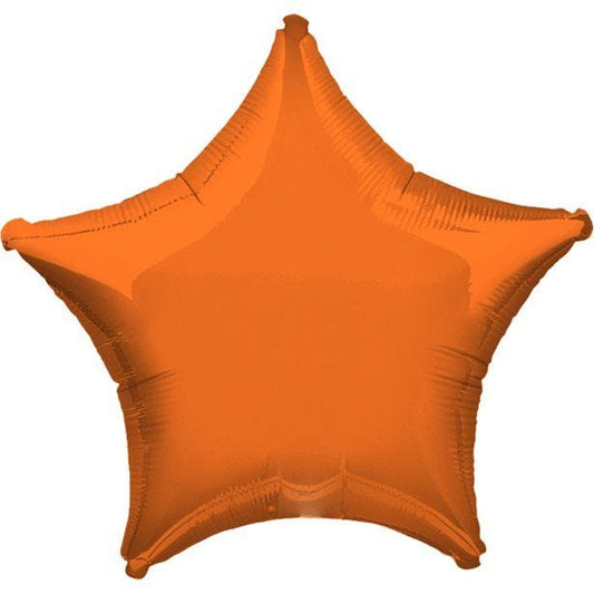 Orange Star Balloon - 19" Foil