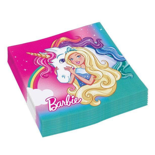 Barbie Dreamtopia Paper Napkins - 33cm (16pk)