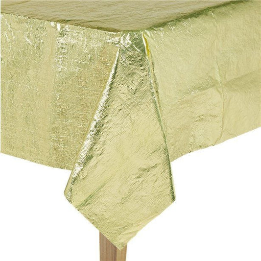 Gold Metallic Paper Table Cover - 1.8m x 1.2m
