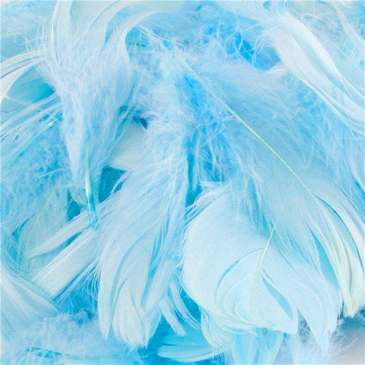 Baby Blue Decorative Feathers (50g pack)