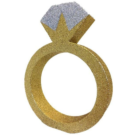 Glitter Engagement Ring Table Decoration