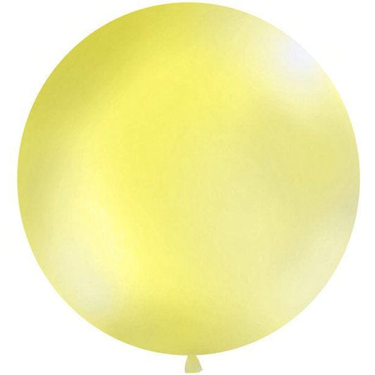 Pastel Yellow Giant Latex Balloon - 1m