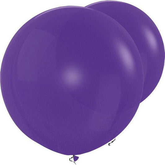 Violet Giant Balloons - 36" Latex (2pk)