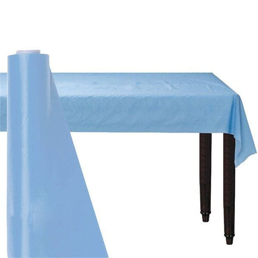 Baby Blue Table Roll - 30m Plastic