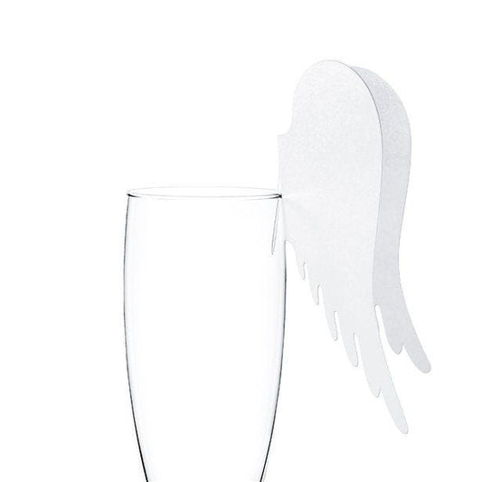 Angel Wings Glass Decoration (10pk)