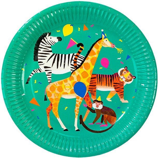 Party Animals Paper Plates - 23cm (8pk)