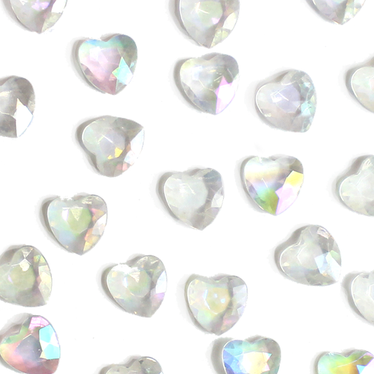 Iridescent Heart Table Diamantes (28g pack)