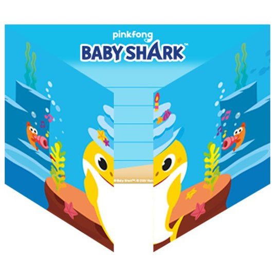 Baby Shark Party Invitations (8pk)