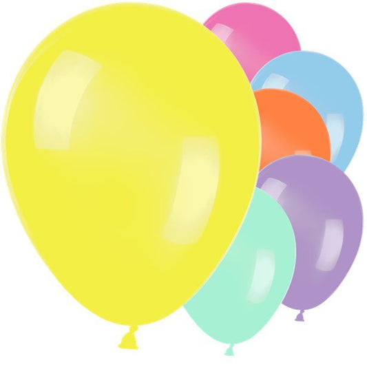 Multi-coloured Metallic Balloons - 12" Latex (10pk)