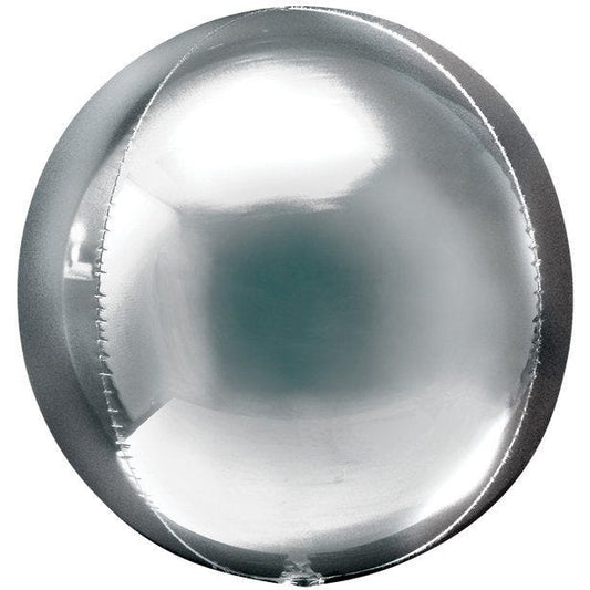 Silver Orbz Balloon - 16" Foil