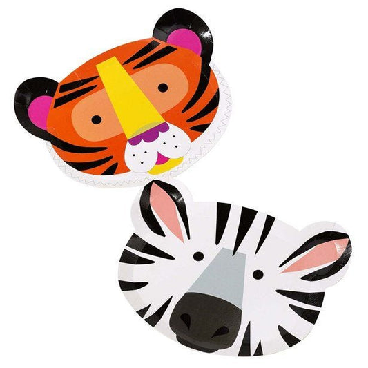 Party Animals Shaped Paper Plates - 23cm (12pk)