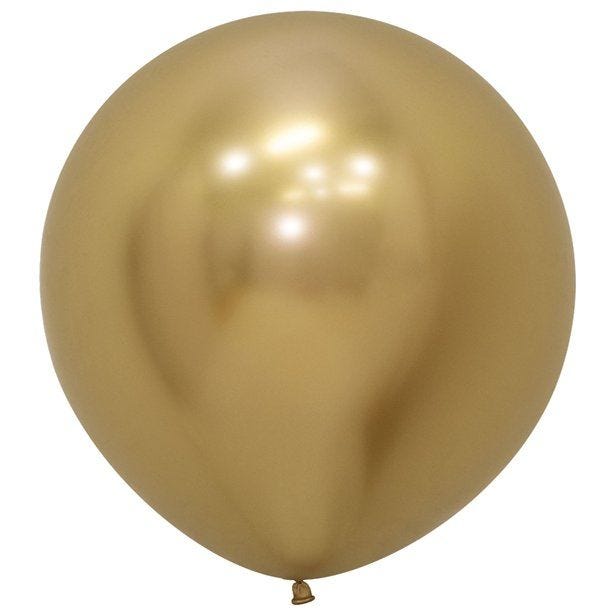Reflex Gold Balloons - 24" Latex (3pk)