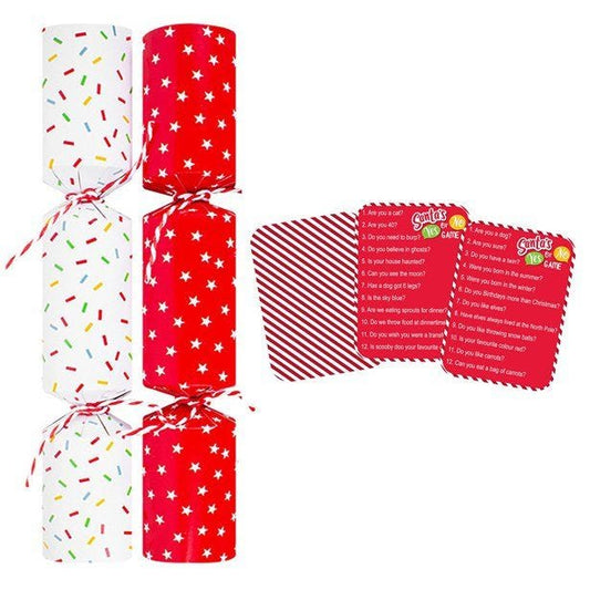 Santa's Yes Or No Game Crackers - 23cm (6pk)