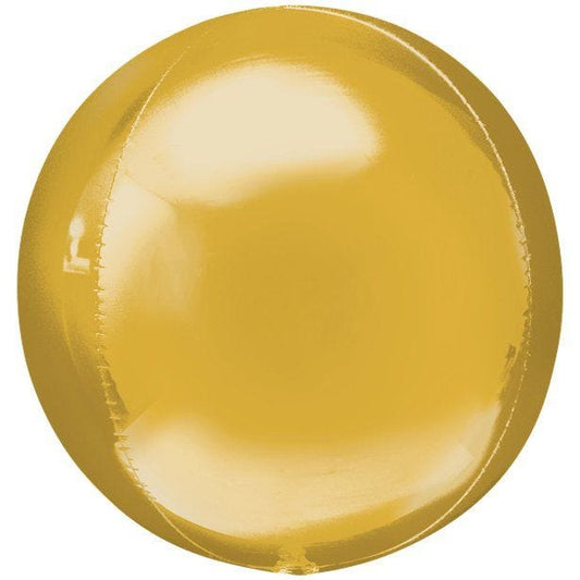 Gold Orbz Balloon - 16" Foil