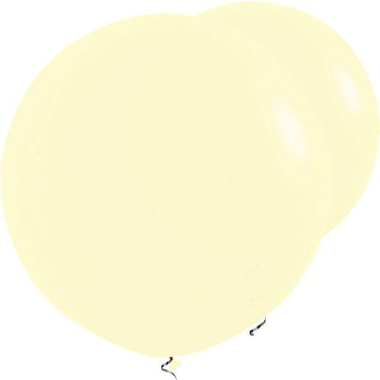 Pastel Matte Yellow Balloons - 36" Latex (2pk)