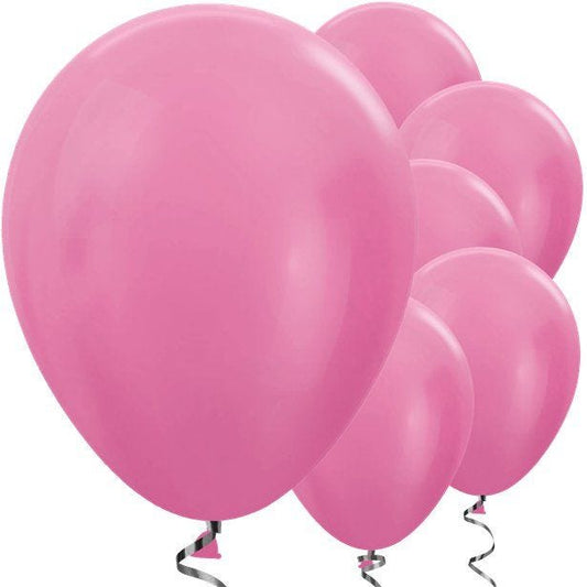 Fuchsia Satin Balloons - 12" Latex Balloons (50pk)