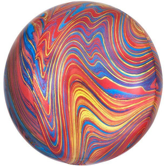 Colourful Marblez Orbz - 16" Foil Balloon
