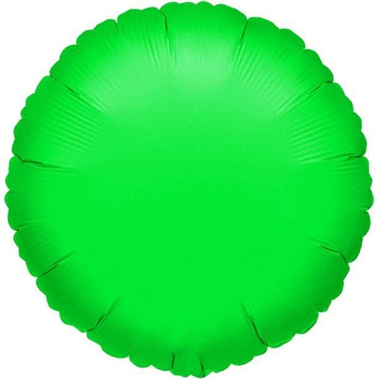 Green Round Balloon - 18'' Foil