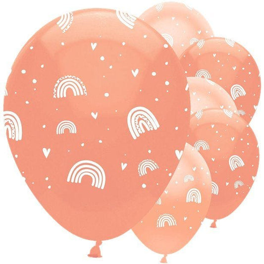 Boho Rainbow Latex Balloons - 12" (6pk)