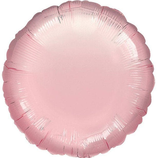 Pastel Pink Round Balloon - 18'' Foil - unpackaged