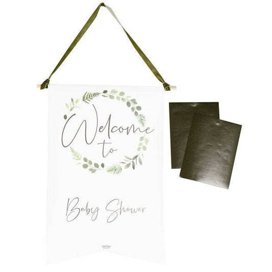 Botanical Baby Customisable Welcome Sign - 40cm x 25cm