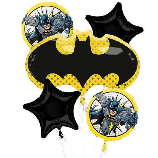 Batman Foil Balloon Bouquet (5pk)