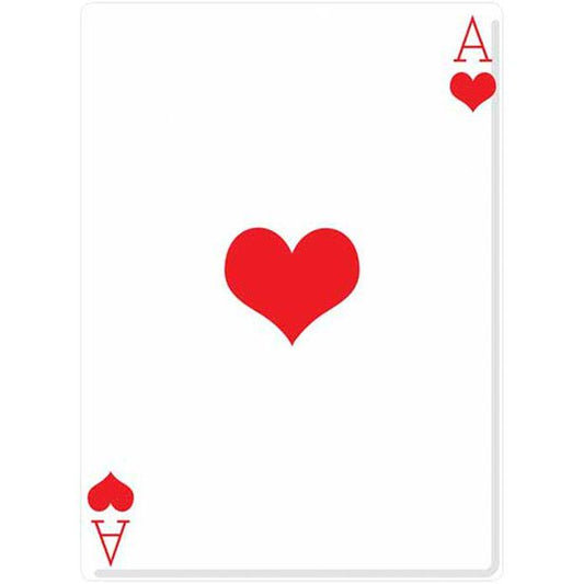 Ace of Hearts Cardboard Cutout - 154cm x 95cm