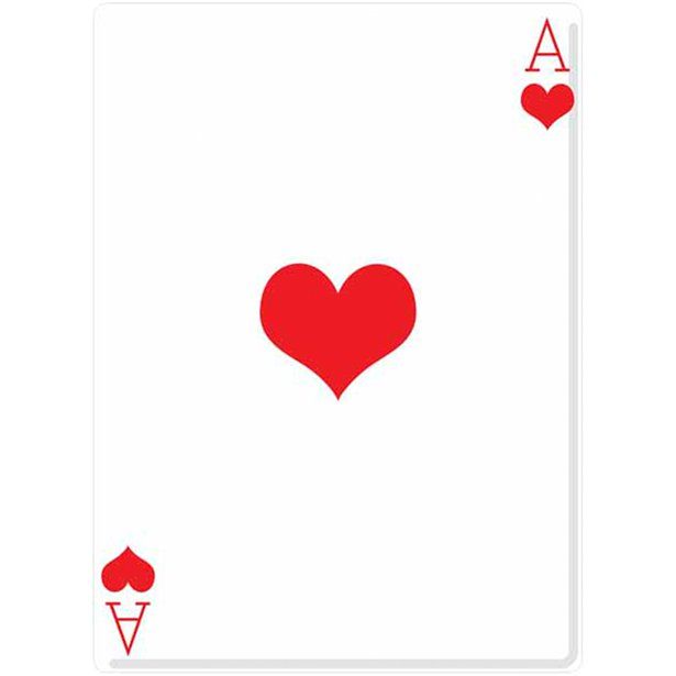 Ace of Hearts Cardboard Cutout - 154cm x 95cm