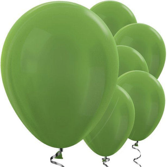 Lime Green Metallic Balloons - 12" Latex Balloons (50pk)