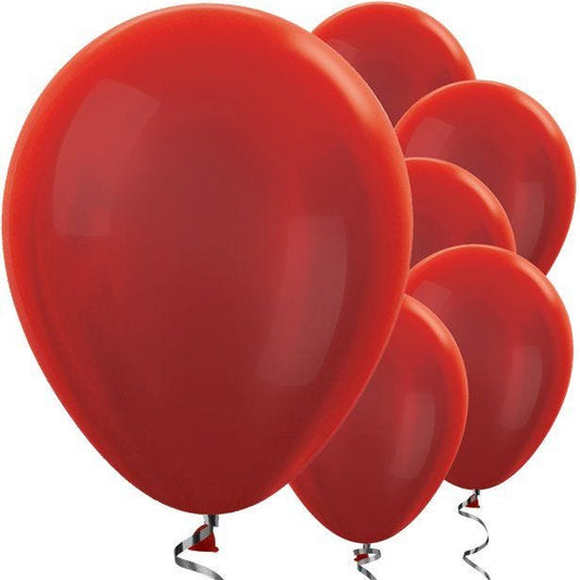 Red Metallic Balloons - 12" Latex Balloons (50pk)