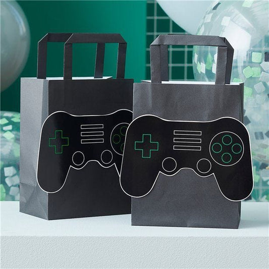 Gamer 3D Controller Eco Party Bags (5pk)