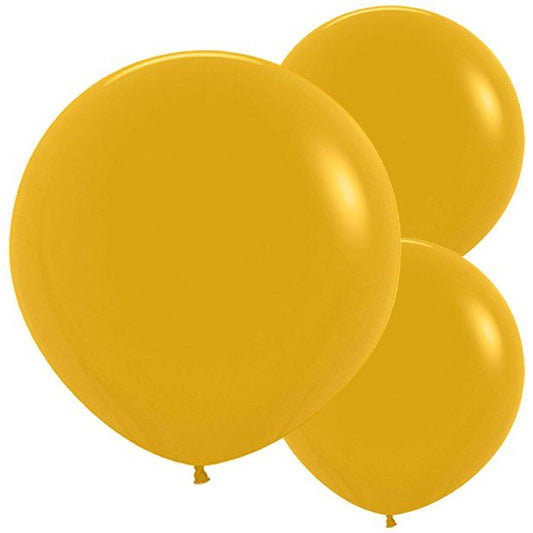 Mustard Balloons - 24" Latex (3pk)