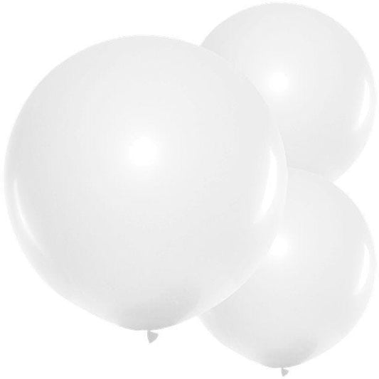 White Balloons - 24" Latex (3pk)