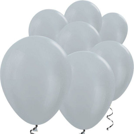 Silver Satin Mini Balloons - 5" Latex Balloons (100pk)